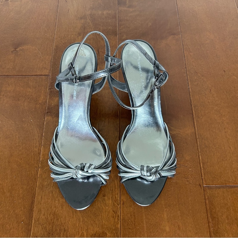 Etienne Aigner Heels Silver Metallic